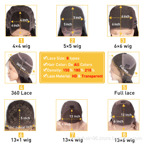 Transparent pre plucked hd lace front wigs 13x6,hd full lace human hair wigs,large size  100% virgin human hair hd lace wigs